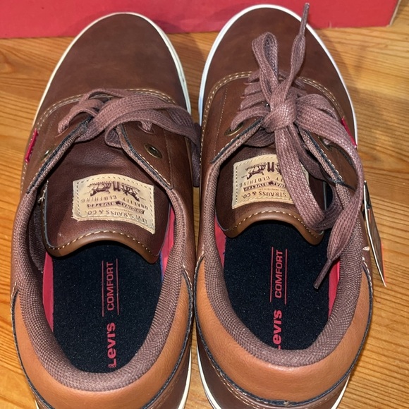 Levi's Casual Shoes Sneakers Ethan Napa dark brown nwt size 10.5 - Picture 4 of 12